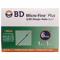 سرنگ انسولين یک واحدي BD