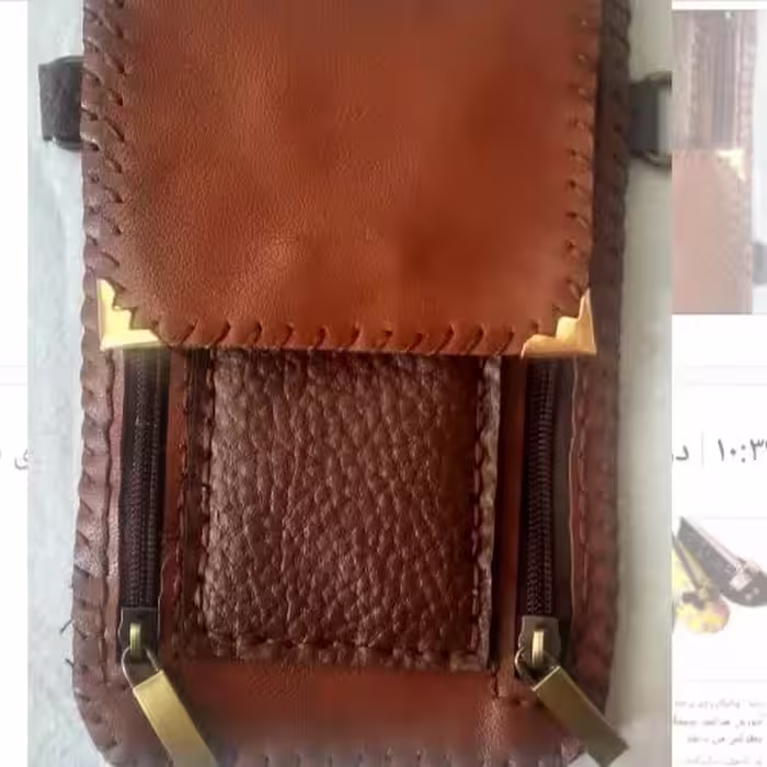 کیف پاسپورتی چرم دست دوز