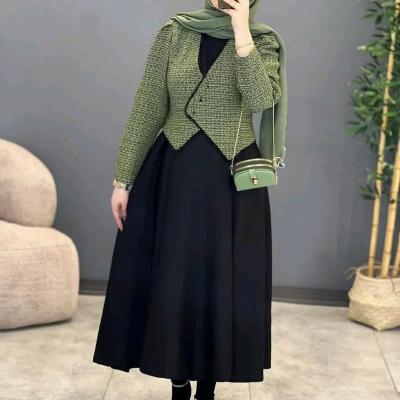 سارافون زنانه کرپ جنس محصول مازراتی و ریما هس مدل کت و سارافون انار