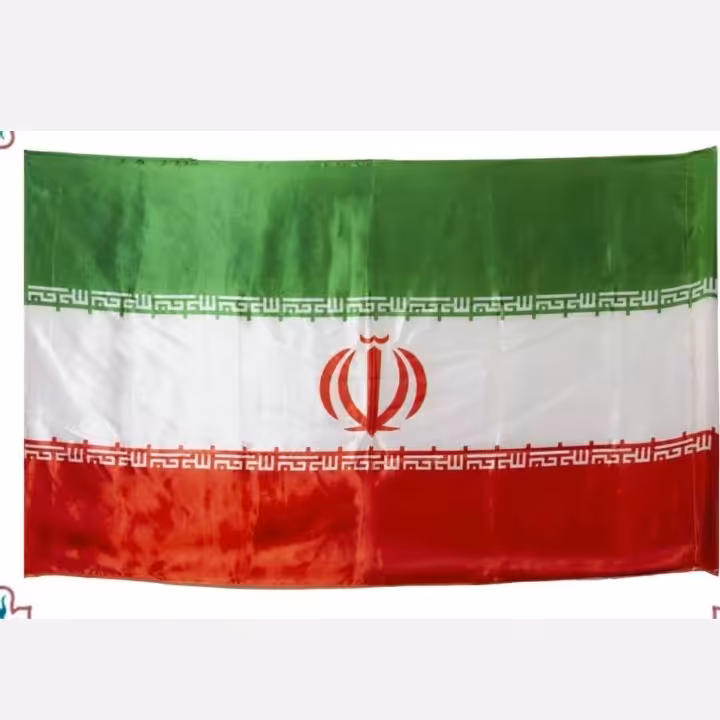 پرچم ایران جنس ساتن سایز  140 * 90