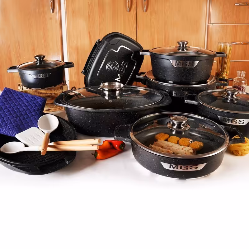 سرویس قابلمه 21 پارچه طرح جرمنی C برند MGS