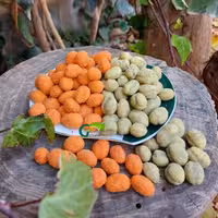 بادام زمینی روکش دار گل بانو(نیم کیلویی) طعم پیاز جعفری فقط موجوده 