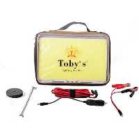 چراغ LED تفریح و کمپینگ برند Toby مدل 1280وات با شعاع روشنایی قوی سیم بلند و کلیپس قابل تنظیم