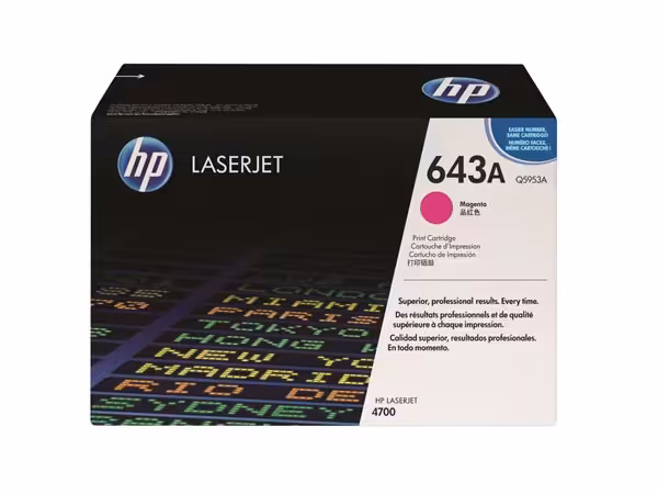 کارتریج تونر قرمز اچ پی 643A