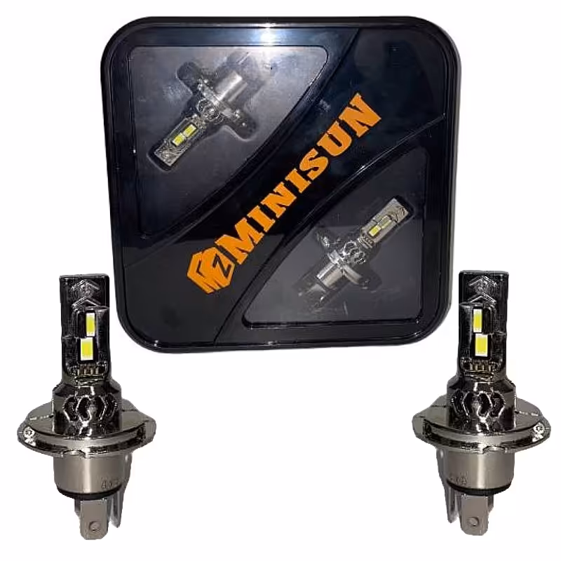 هدلایت پایه کوتاه دو طرفه ام زد ام مدل مینیسان پایه H4 (سه فیش دو کنتاکت)