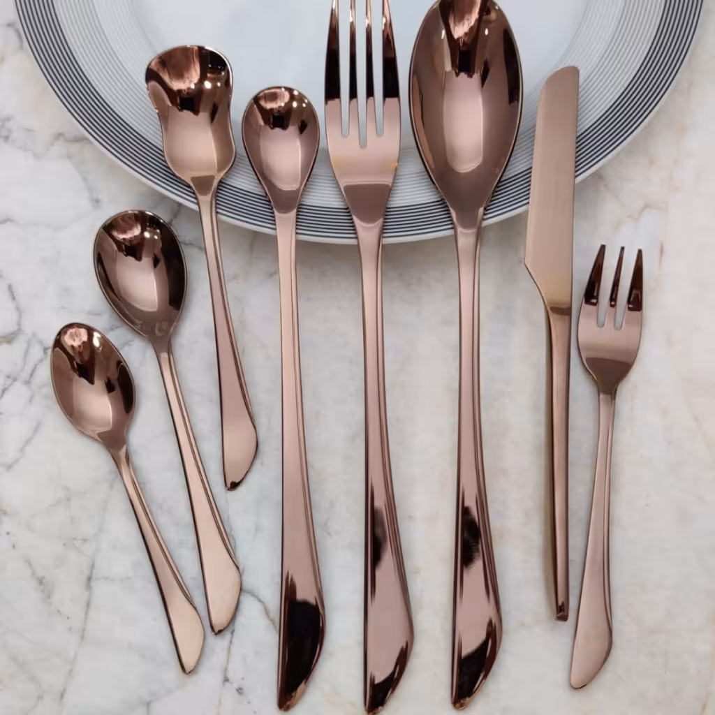 سرویس قاشق و چنگال  30 نفره اس جی S.Gطرح کوبورگ اشکی 143 پارچه