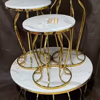 جلو مبلی پایه فلزی فورتیک آبکاری شده 