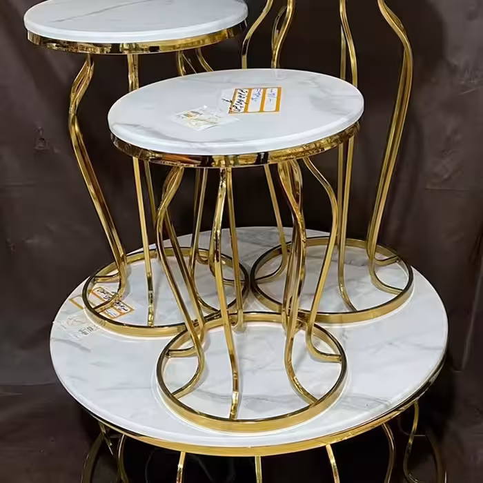 جلو مبلی پایه فلزی فورتیک آبکاری شده 