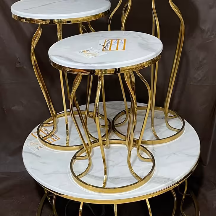 جلو مبلی پایه فلزی فورتیک آبکاری شده 