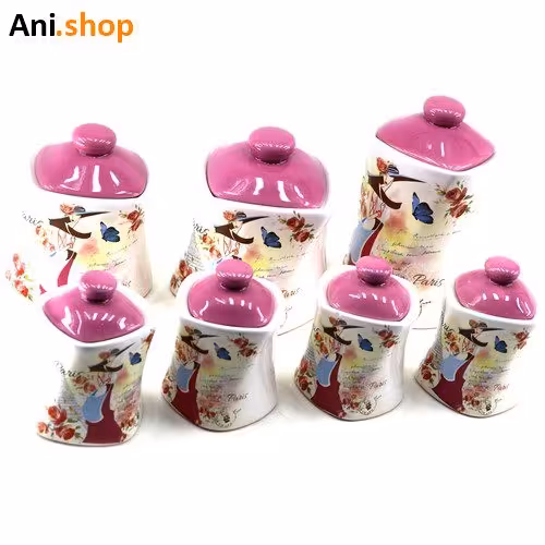 ست جای ادویه فانتزی 7 پارچه کد 96