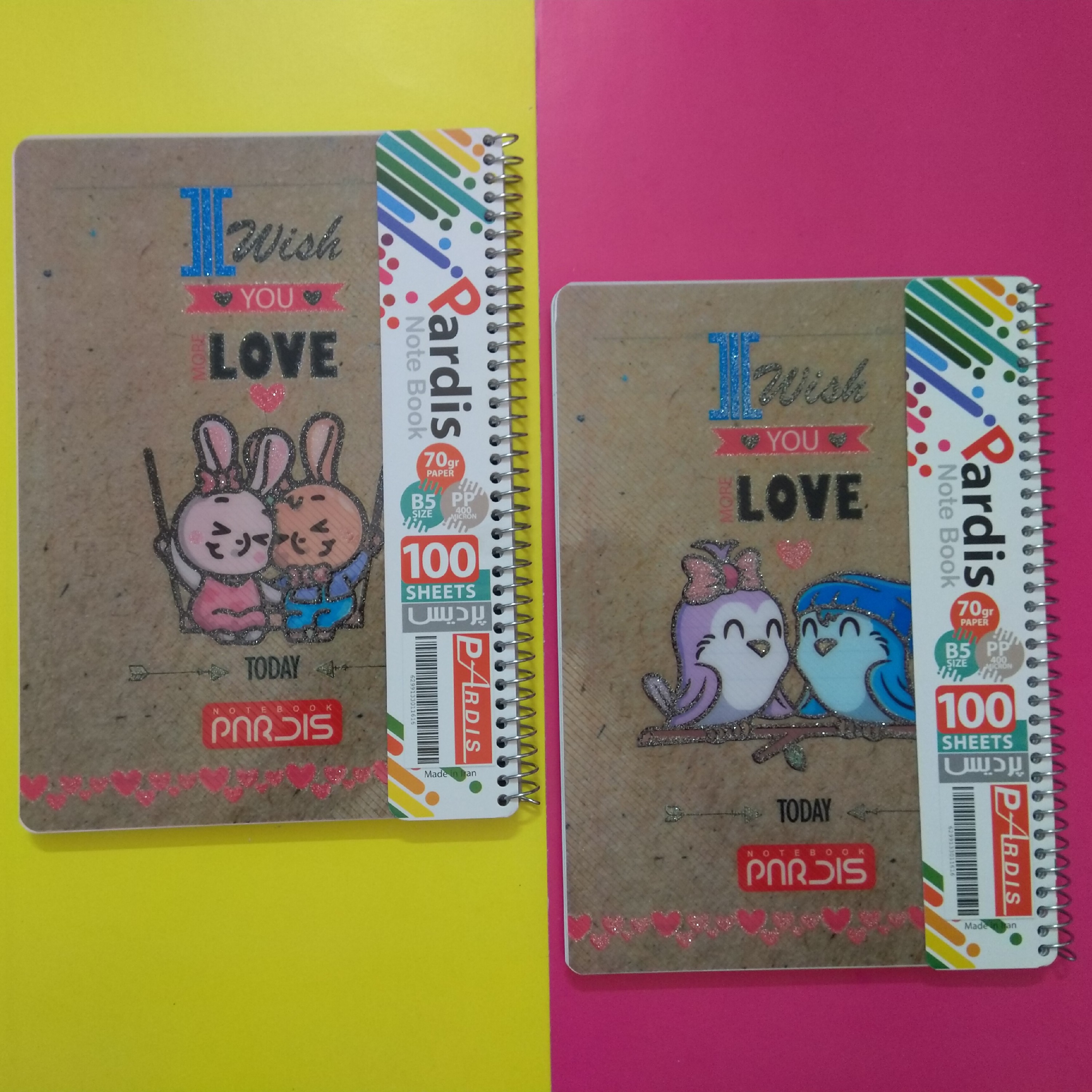 دفتر 100 برگ فانتزی کلاسیک پردیس
