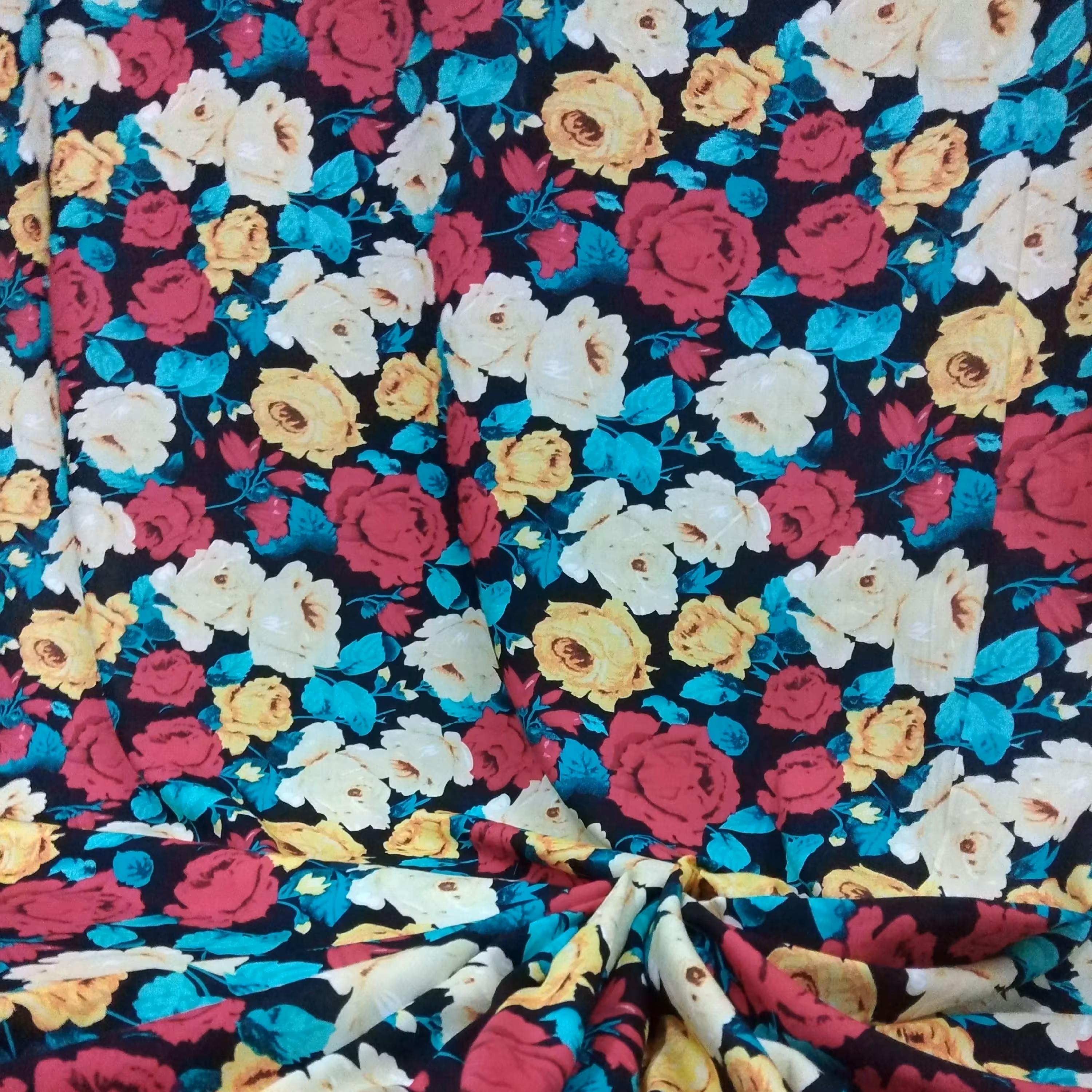 پارچه نخی گلدار 8