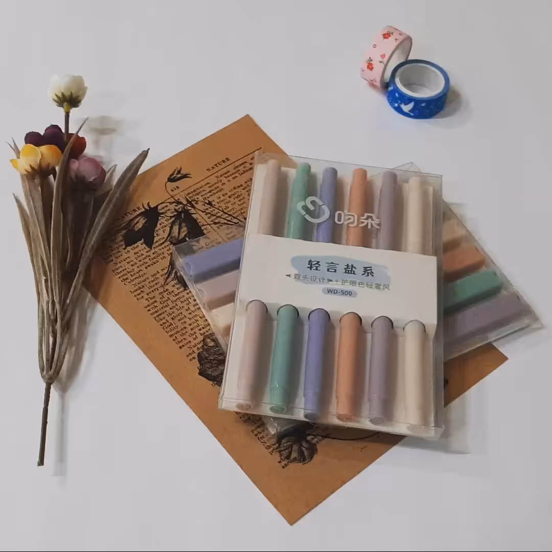 هایلایترچندکاره،6 رنگ،پاستلی ،وارداتی ،با کیفیت 