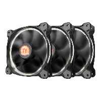 فن کیس ال ای دی سفید ترمالتیک Riing 12 High Static Pressure X3