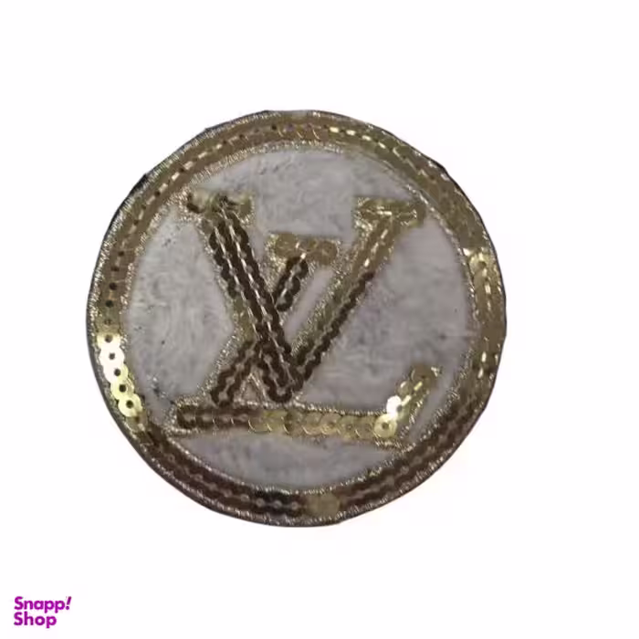 تکه دوزی مدل گرد سفید پولکی