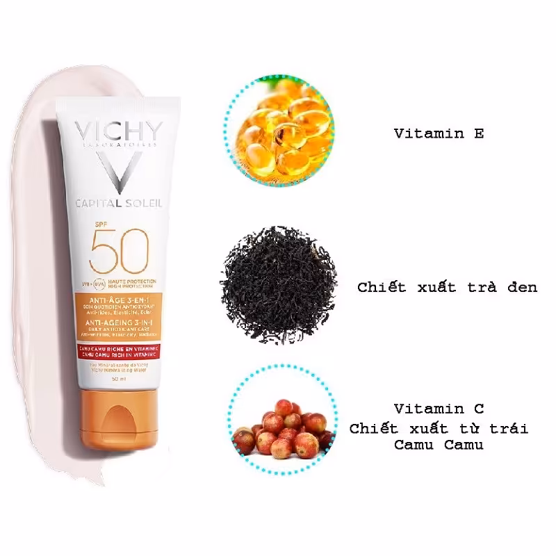 کرم ضد آفتاب و ضد لک ویشی مدل کاپیتال سولیل  1   Capital Soleil 3 in