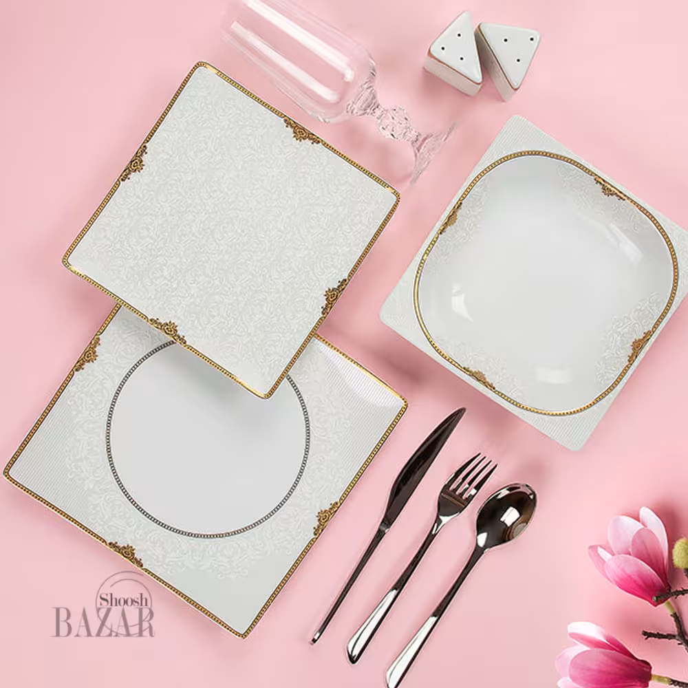 سرویس 30 پارچه چینی پردیس طرح دیبا 6 نفره