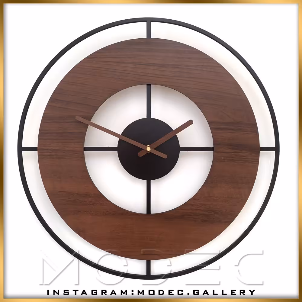 ساعت دیواری فانتزی
کد  C23
در دو رنگ راش و گردویی
موتور ساعت روانگرد و بیصدا 
