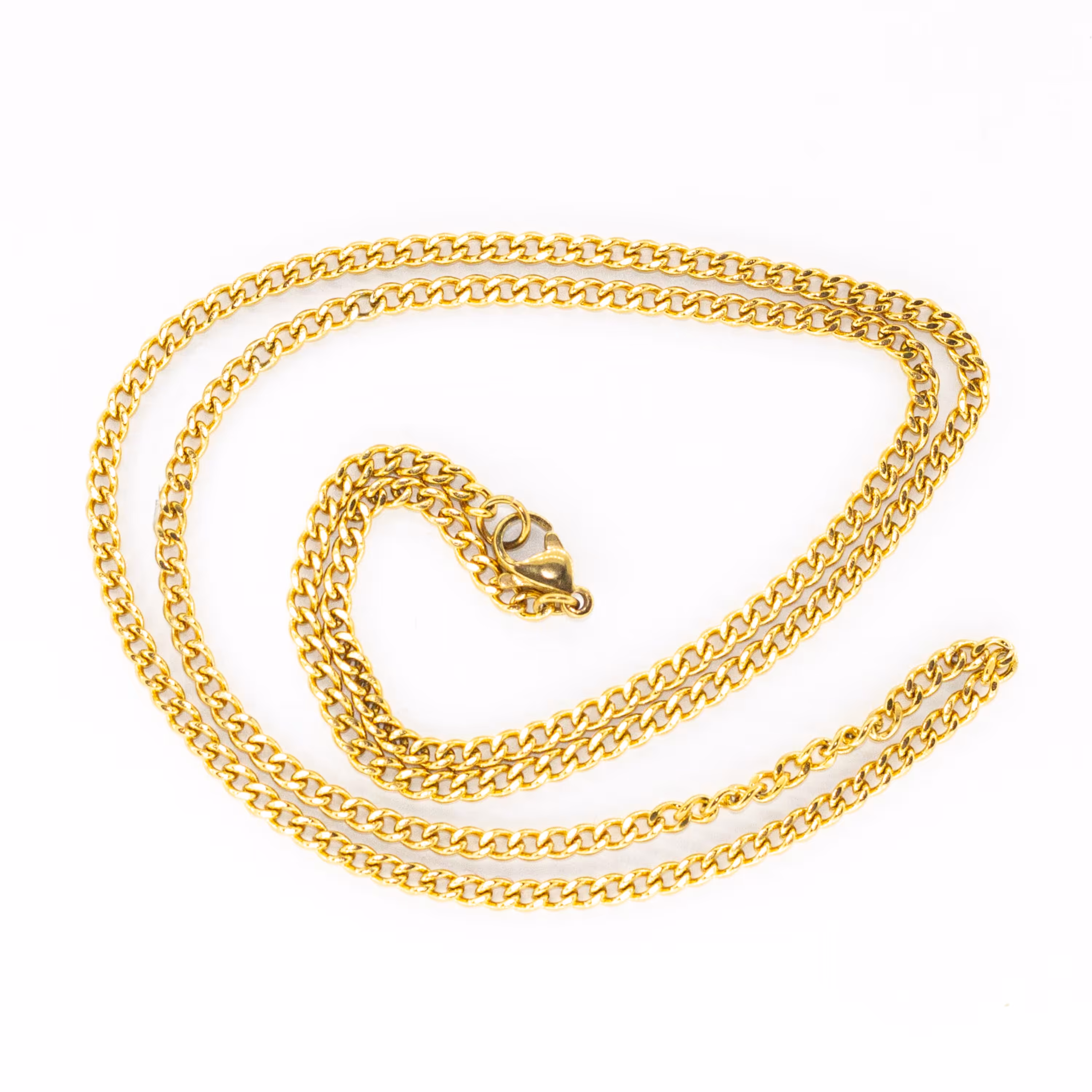 زنجیر استیل اسپرت مدل Z109 طلایی رنگ ثابت طرح کارتیه