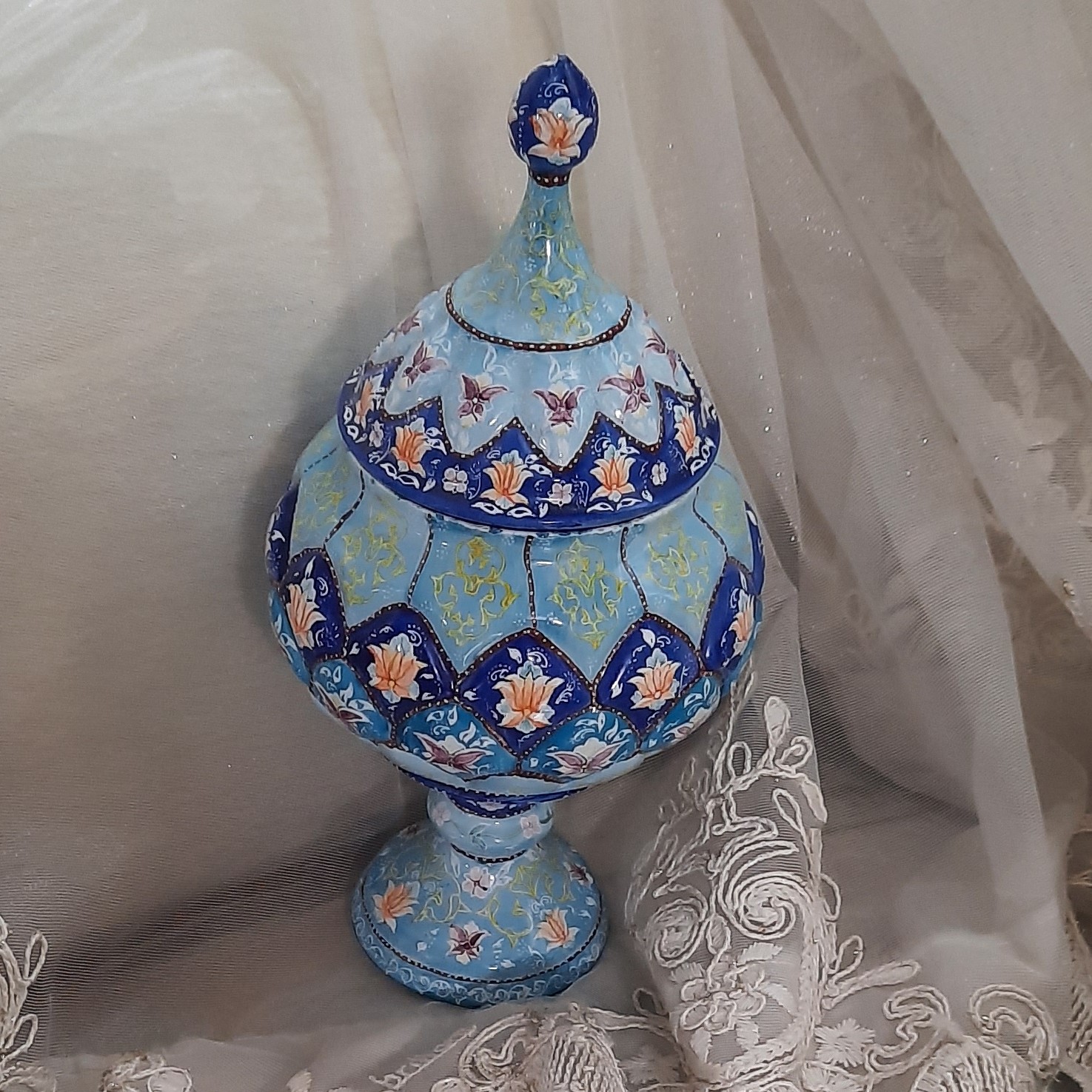 شکلات خوری پایه دار -26 سانتی متر ارتفاع -طرح پرداز اسلیمی