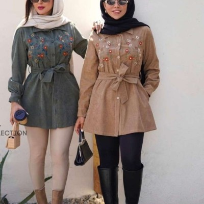 مانتو گلدوزی مخمل