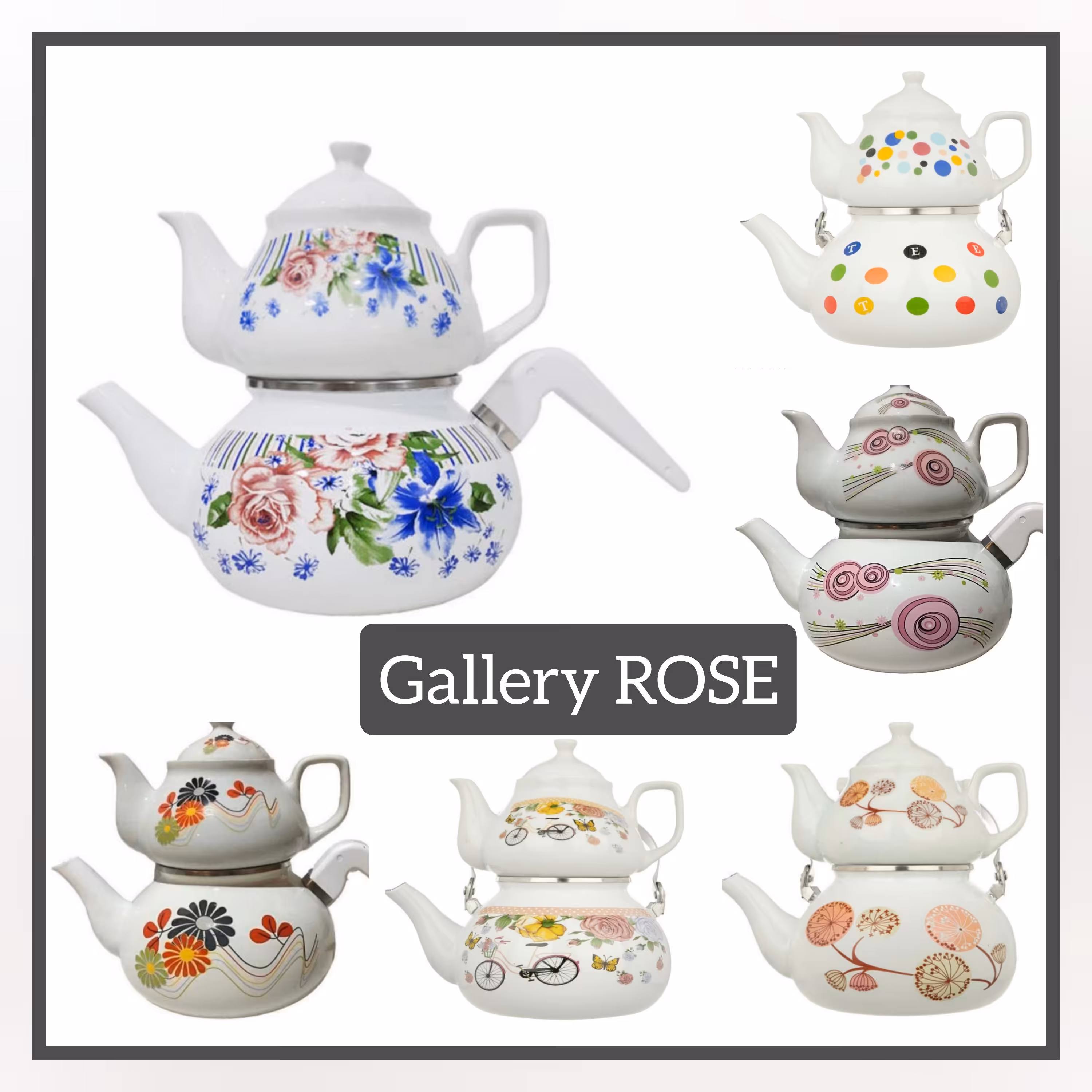 کتری و قوری لعابی برند Rasa