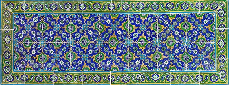 عکس کاشی کاری سبز | گرافیک با طعم تربچه