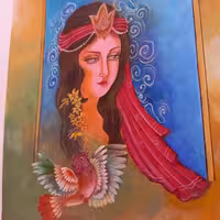 نقاشی زیبای مینیاتور سایز25در35