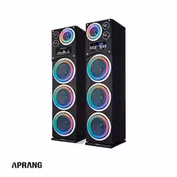 سیستم صوتی خانگی رقص نور دار دنای مدل DE-3010LW3 - مشکی