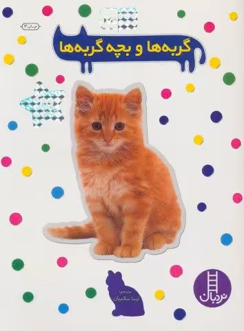 بچسبان و بیاموز 15 (گربه ها و بچه گربه ها)،(گلاسه)