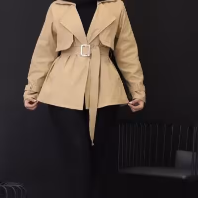 بارانی آستردار مدل سپید - کد 507