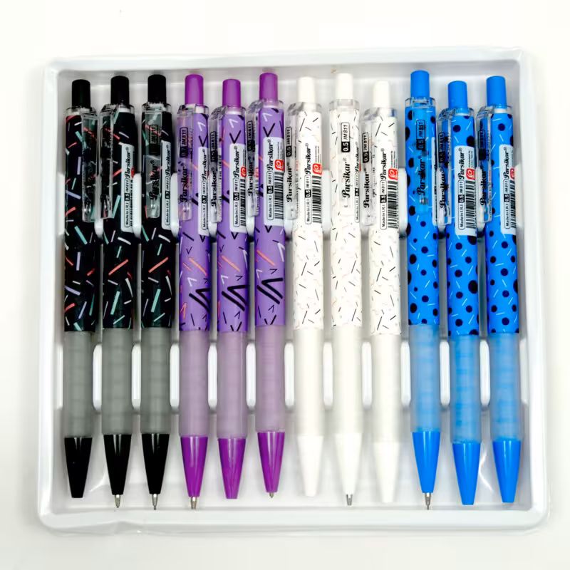 مداد نوکی 0.7 طرح قرمز طرح دار JM811 پارسیکار