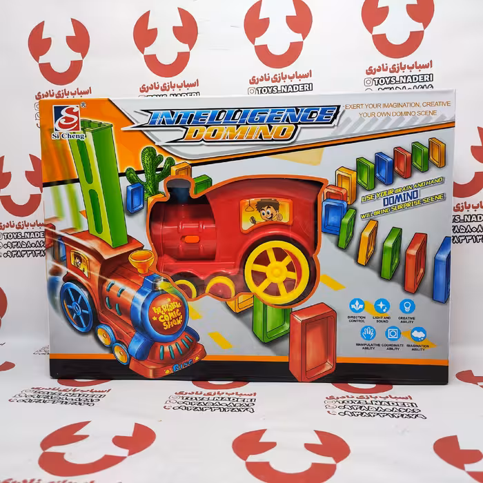 قطار دومینو خارجی همراه با 60قطعه دومینو 