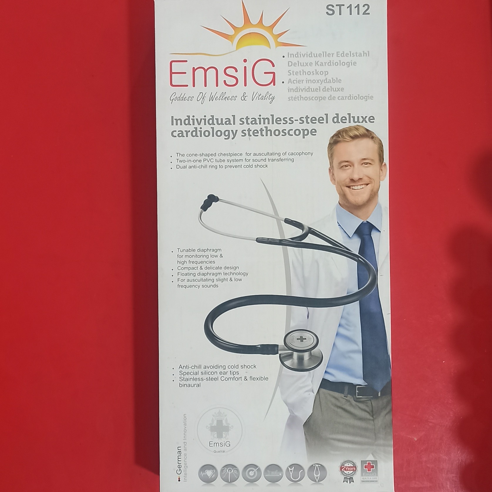 گوشی پزشکی امسیگ مدل at 112  cardiology stethoscope
