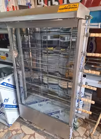 دستگاه جوجه گردان بزرگ 6سیخ تاج دار ورق ضخیم 2موتوره درجه 1