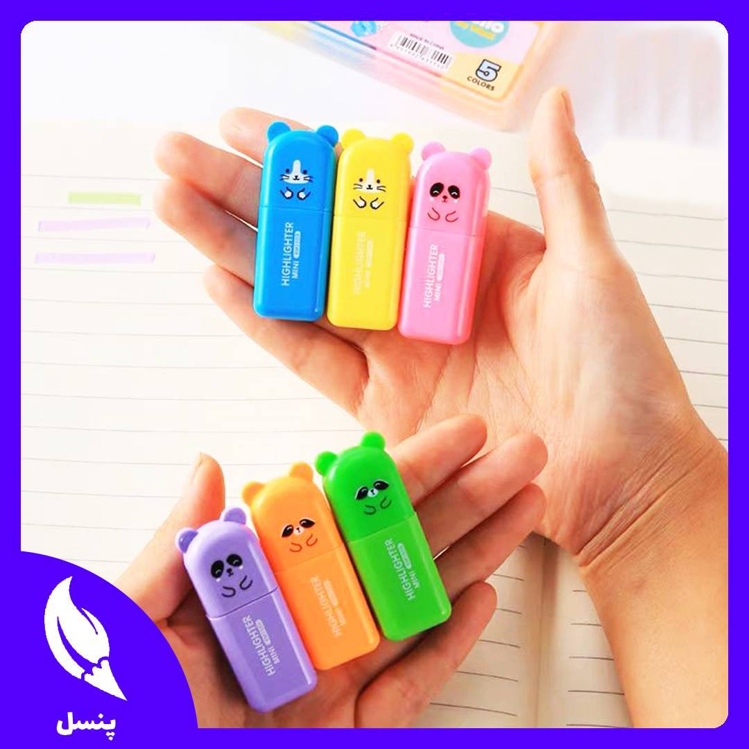 هایلایتر خرس بسته 4 عددی