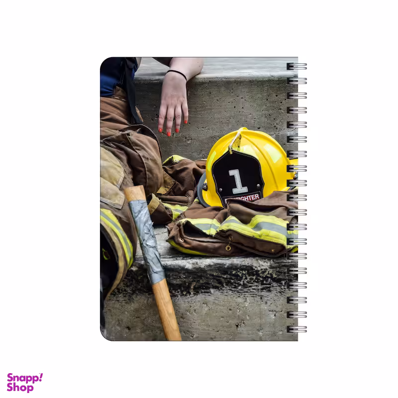 دفترچه یادداشت بامبیلیپ مدل چوبی طرح آتش نشان کد 1255099