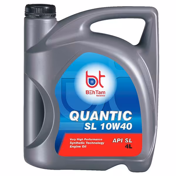 روغن موتور خودرو کوانتیک بهتام مدل 10w-40 با حجم 4 لیتر 