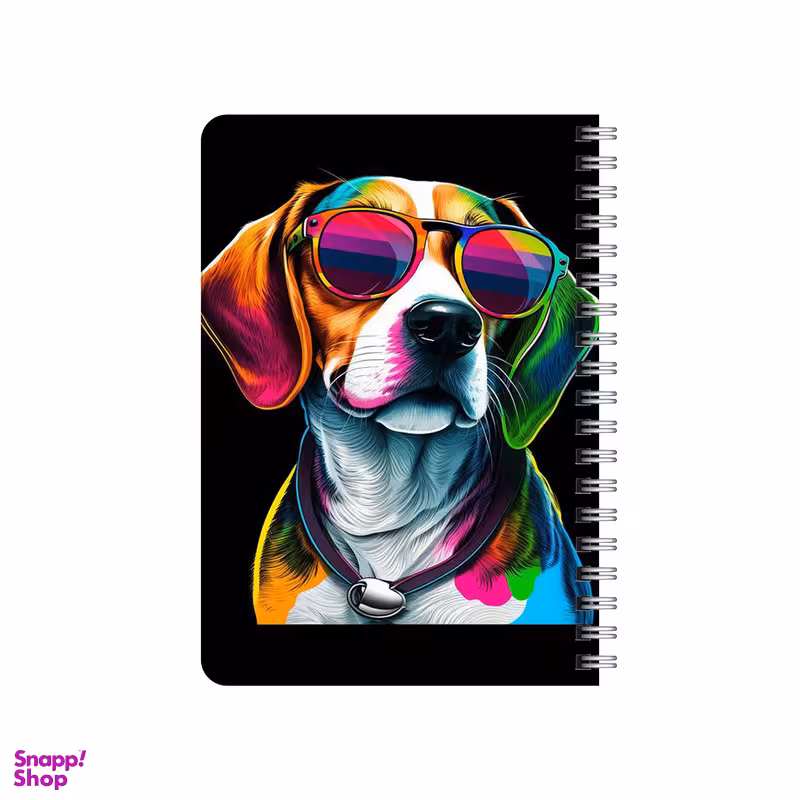 دفترچه یادداشت بامبیلیپ مدل چوبی طرح استایل هاپو و عینک آفتابی کد 5680745