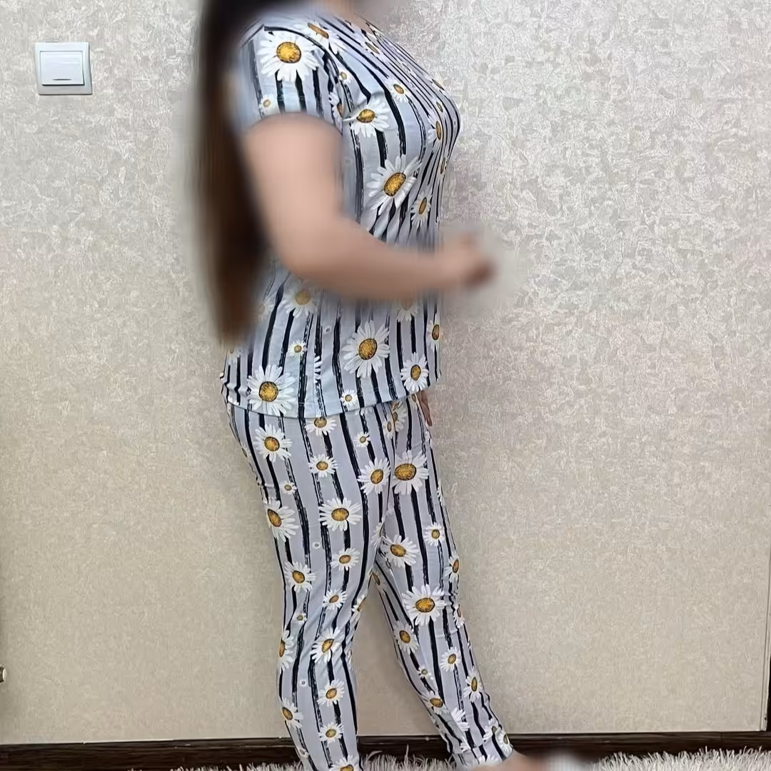 ست تیشرت شلوار پنبه لاکرا