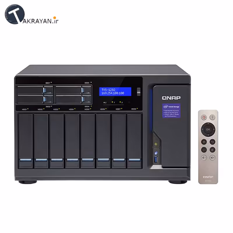 قیمت خرید NAS / ذخیره ساز تحت شبکه کیونپ QNAP TVS-1282 | Ram 16GB
