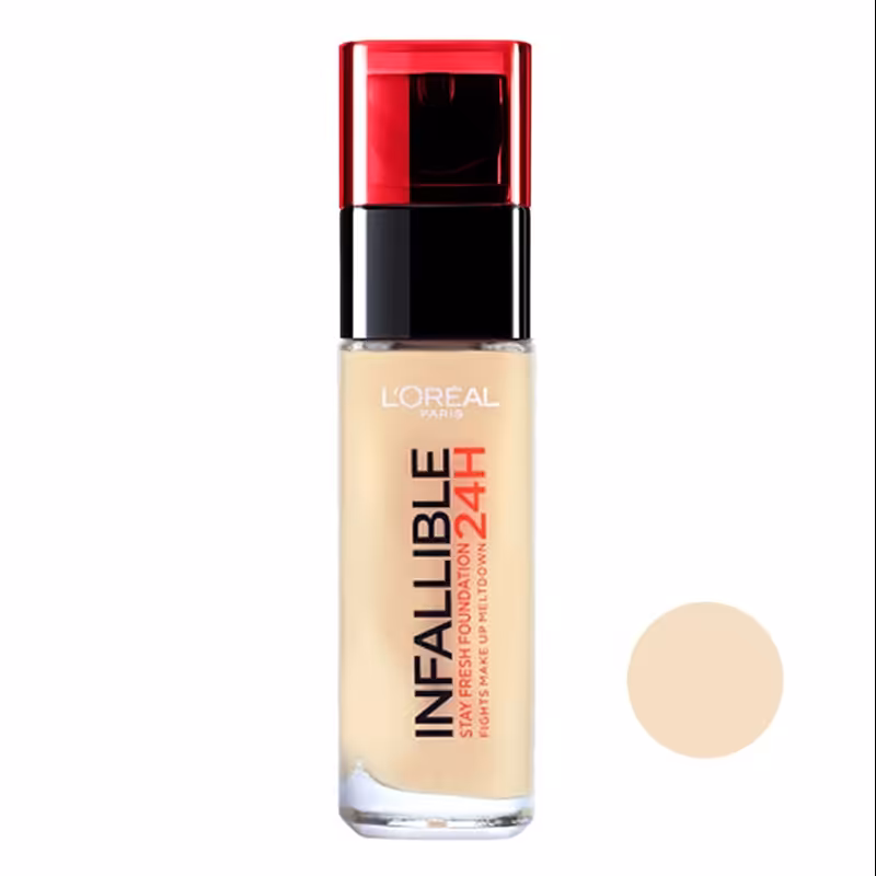 کرم پودر اورال شیشه ای مدل اینفالیبل شماره 120