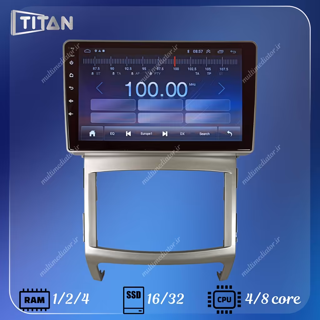 مانیتور اندروید هیوندای وراکروز (2013-2009) تیتان با گارانتی یکساله