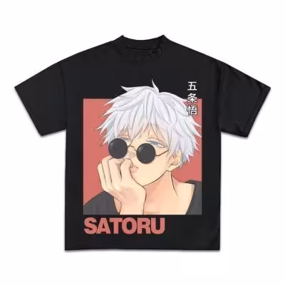 تیشرت مشکی طرح ساتورو