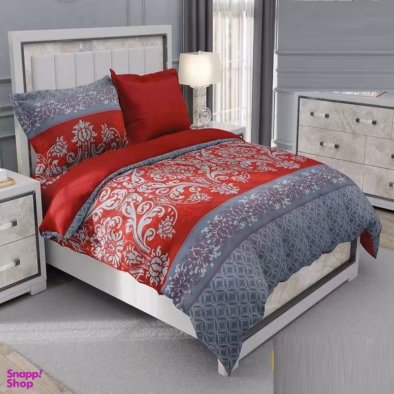 سرویس روتختی طرح ساتین پنبه پلاس کد 78 یک نفره چهار تکه