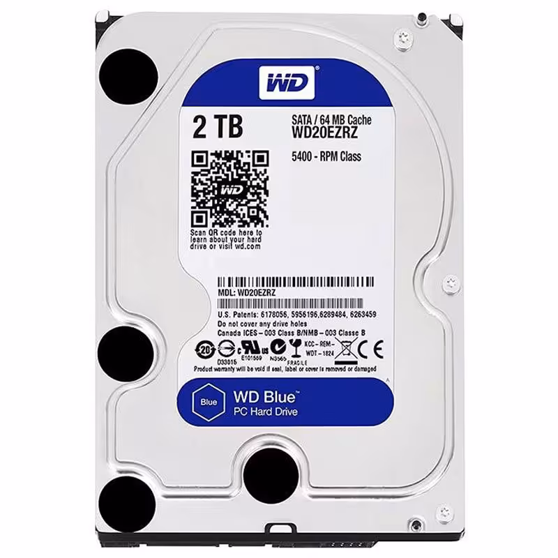 هارددیسک اینترنال وسترن دیجیتال مدل  WD 2TB BLUE