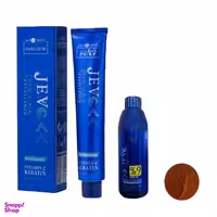 رنگ مو جوو مدل Excellence شماره 7.4 حجم 100 میلی لیتر رنگ بلوند مسی متوسط به همراه اکسیدان جوو کد 01 نه درصدی حجم 150 میلی لیتر