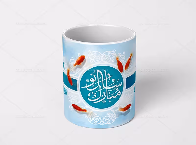 طرح ماگ عید نوروز PSD | گرافیک با طعم تربچه