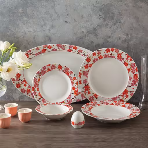 سرویس توکیو چینی زرین ایتالیا اف 6 نفره 28 پارچه