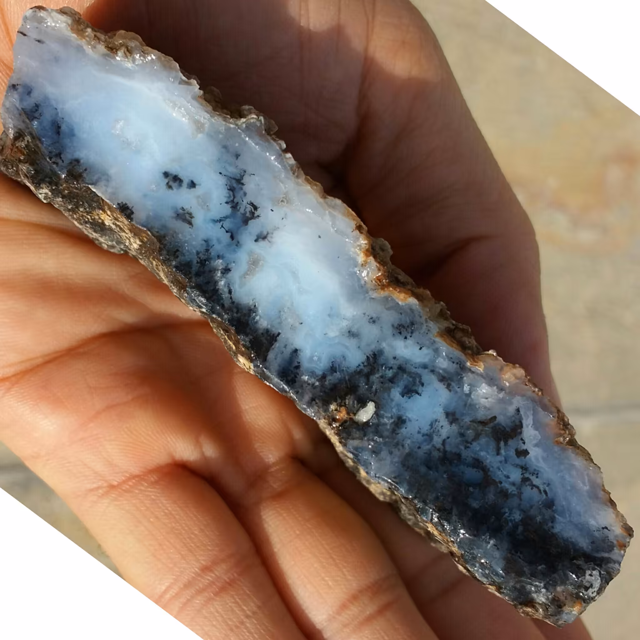 اسلایس سنگ راف عقیق سلیمانی به همراه شجر مشکی محشر 100 در 100 طبیعی شاهکار خلقت خااااص